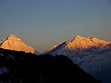 19 Dhaulagiri, And Tukuche Peak At Sunrise From Camp Below Mesokanto La